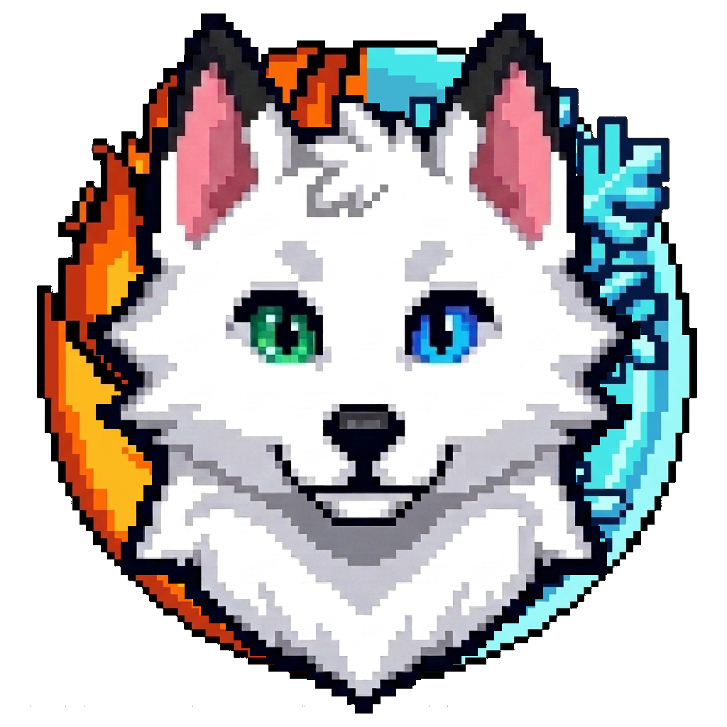 Talvi Fox with Thermal Fire and Ice Halo